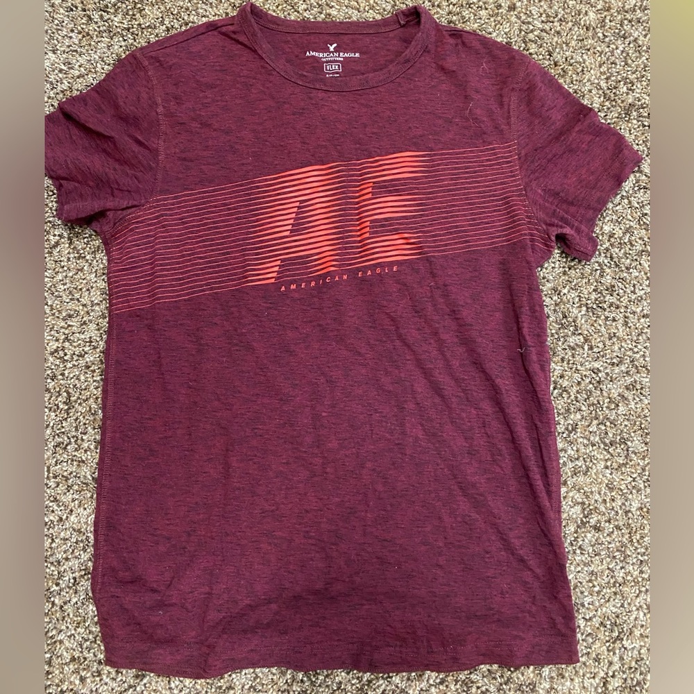 Bergundy and Orange T-Shirt